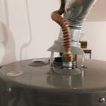 Gas hot water heater exhaust pipe