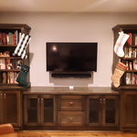 TV mounted with Sonos Soundbar mounted underneath