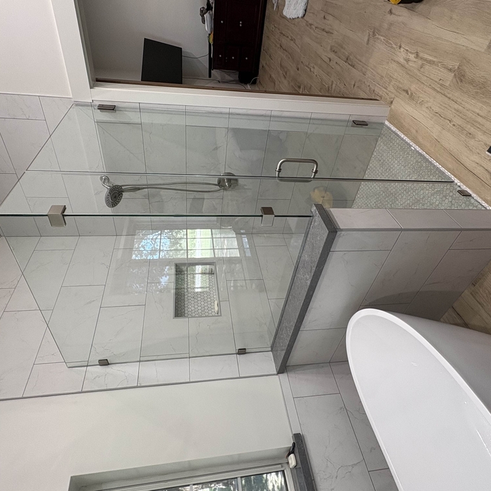 3/8 Clear glass shower