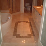 Crema marfil marble bath