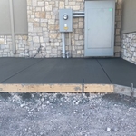 Commercial side walk and entrance
