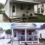 Front porch rebuild and update