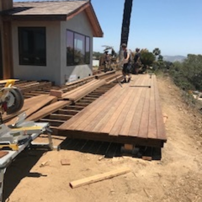 Ipe deck build