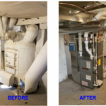 Furnace Replacement Before and After