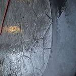 Stamped colored concrete