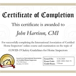 COVID-19 Safety Certificatiom