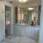 shower Door Enclosure and mirror