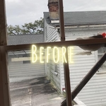 old wood window