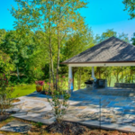 Natural Stone Patio and Pavilion