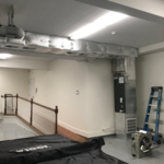 Duct intall in Garage