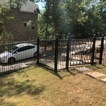 Rail and gate.