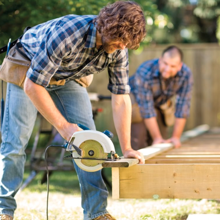 Outdoor deck installation