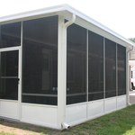 Custom screen room with carport