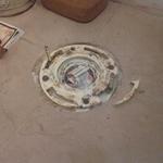 Repair Pvc broken toilet flange.