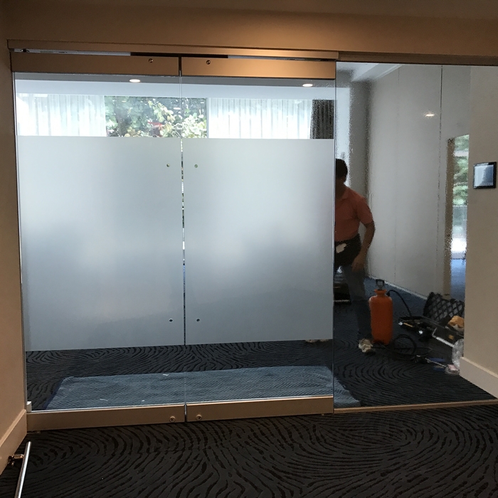 White Frosted Glass Wall
