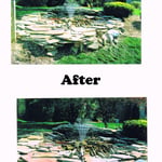 Stone water fountain