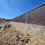 Chain link privacy fence color brown