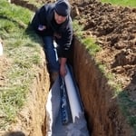 100 Ft 4 inch HDPE to drywell