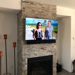 TV mounting On Fireplace
