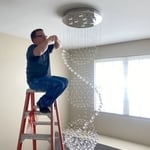 Last string of crystals