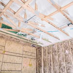 Spary foam rooof line