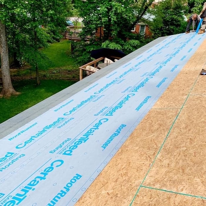 New Roof Deck and Underlayment