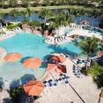 Pool deck and walkway cleaning after