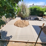 Concrete walk/ water fall