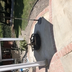 Firepit and hardscaping