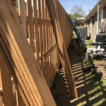 Privacy Fence Beginning Construction