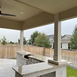 Outside grill area