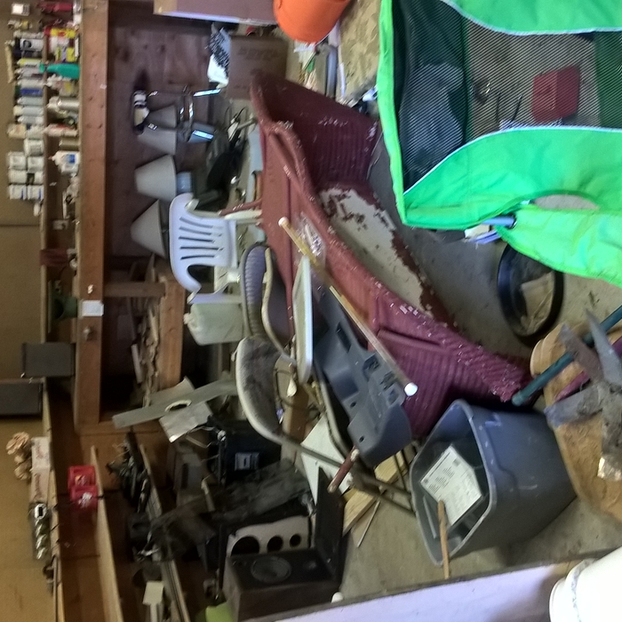 junk and debris left by prior tenant