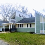 A Touch of Color to a New Build Exterior