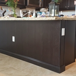 Kitchen island wrap