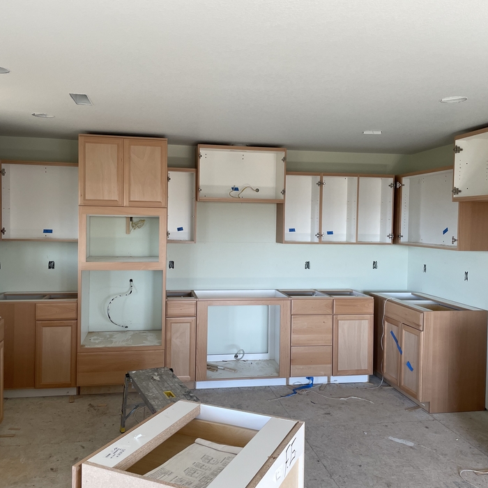 Cabinet, doors and trim job Madras