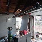 Garage Collapsing after Derecho