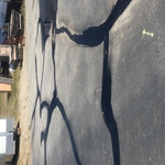 Commercial grade hot rubber crack filler