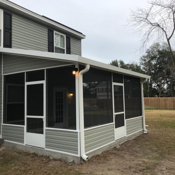 Sloped Screen Porch #15