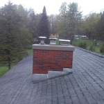 Newly built chimney