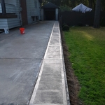 Finished Driveway Extension