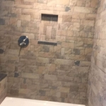 Hand-Cut Tile Custom Shower