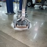 Concrete polishing