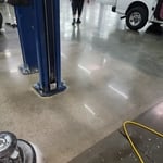 Concrete polishing