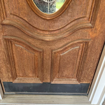 Sun worn front door