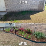 Before & After: New Flower Bed & Sprinkler