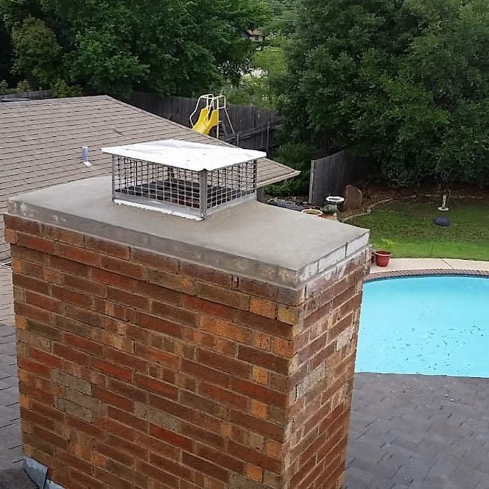 Fort Worth Chimney Cap Install
