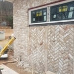 Brick siding installation