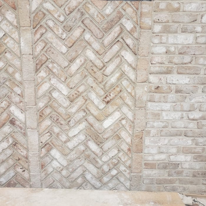 Brick siding installation