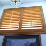 Norman Shutters, in stairway
