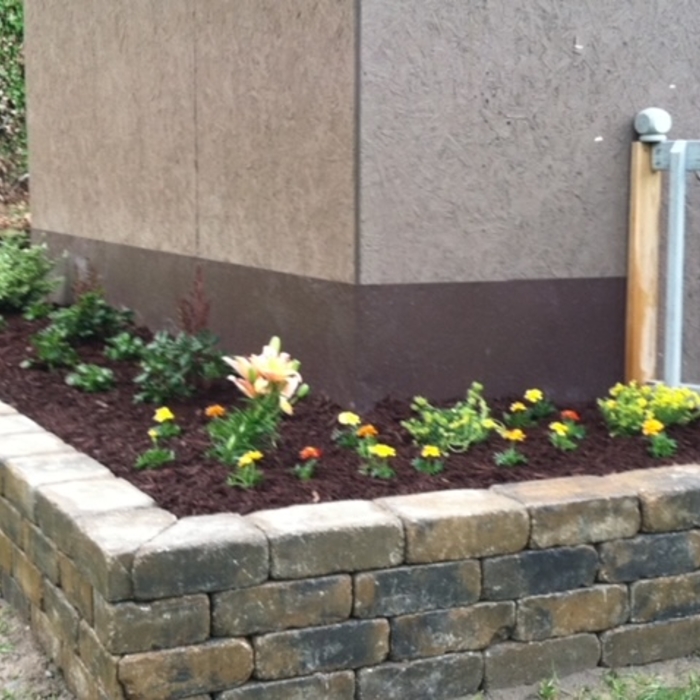 Raised floral bed